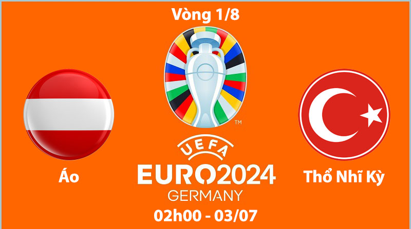 Áo vs Thổ Nhĩ Kỳ euro 2024 cmd368pro